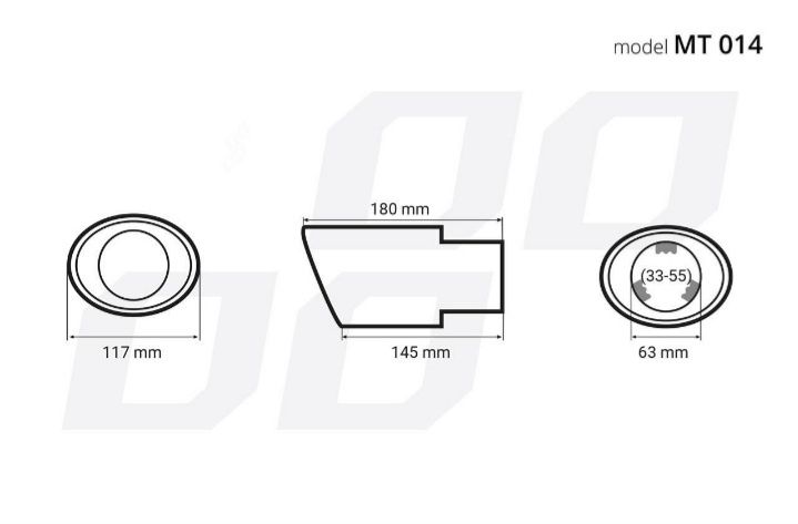 Накрайник за ауспух, AMIO MT 014