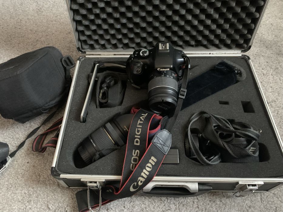 Canon EOS Rebel T3 + Обектив и аксесоари