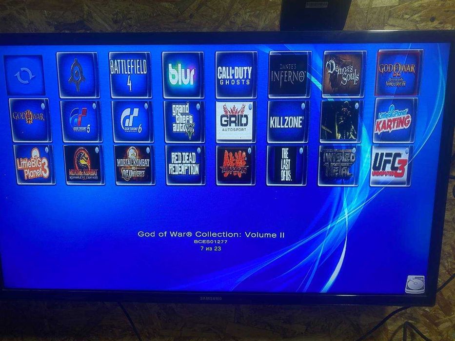 Playstation 3 slim (с играми 500gb)