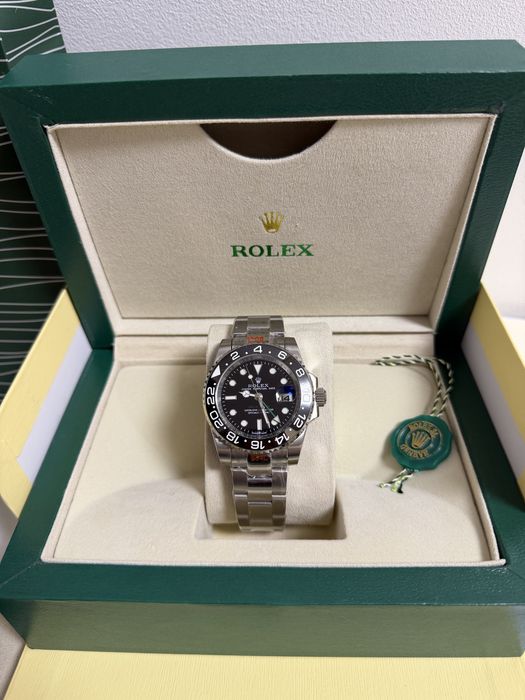 Ceas Rolex GMT-MASTER II 41mm Silver/Black Dial