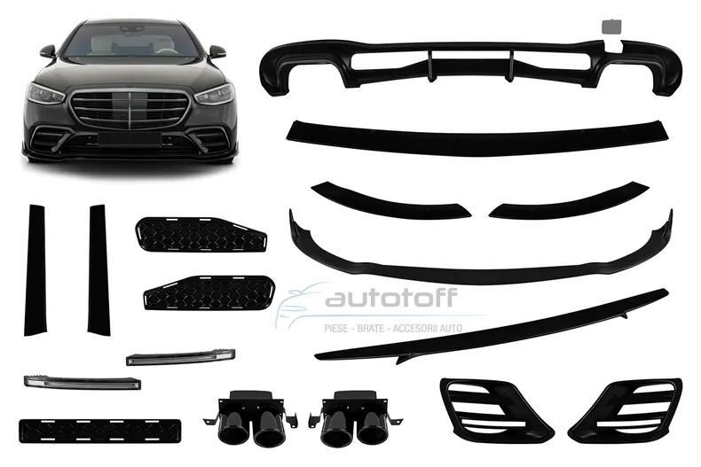 Pachet extensii prelungiri pentru Mercedes S-Class W223 (2020+) B Design