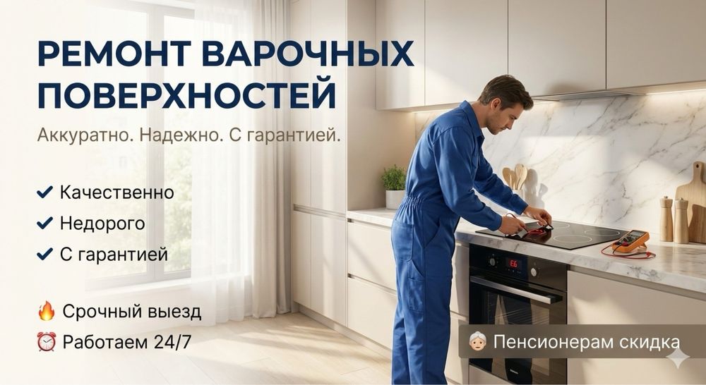 Ремонт электроплит , варочных поверхностей