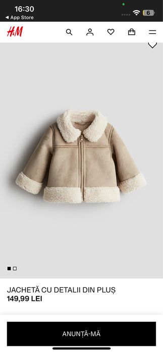 Cojocel H&M cu blanita, unisex