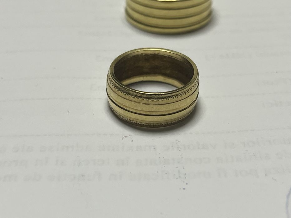 2 inele/verighete, aur 14k, 5.80gr si 4.80gr