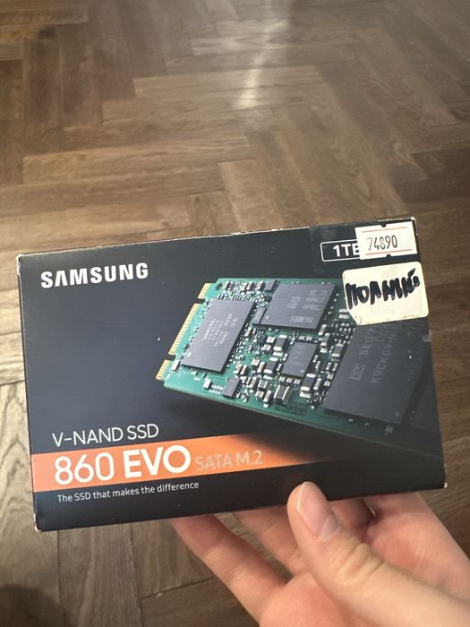 Внешний накопитель SSD - Samsung 860 EVO V-NAND SSD 1TB (SATA M.2)