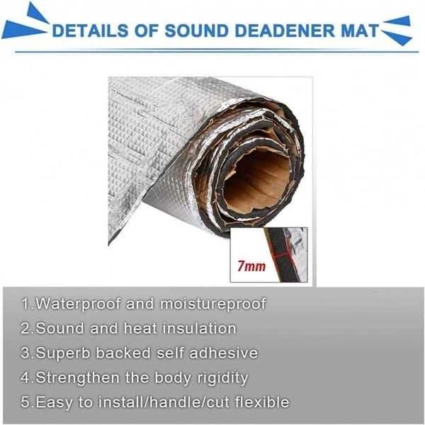 Универсално шумоизолиращо фолио Automat, За МПС, Заведения 100х100см