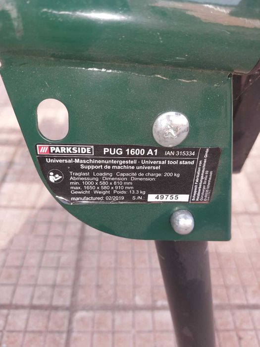 Настолен ъглошлайф Parkside PMTS 180 A1 със стойка