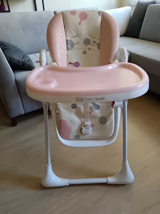 Стол за хранене Kinderkraft Yummy, Розово.