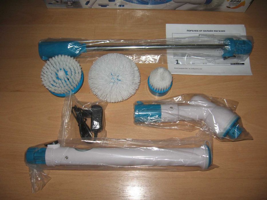 Електрическа четка за почистване на баня "Spin blaster"