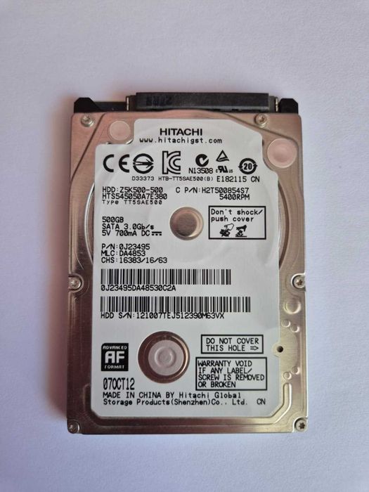 HDD 2.5" Hitachi 500GB