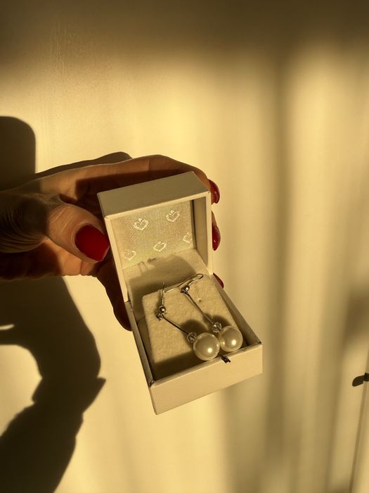 Бижута с перли - обеци брошка колие гривна