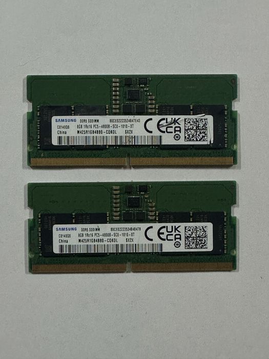Продам обмен ddr5 SODIMM 8gb 8x2