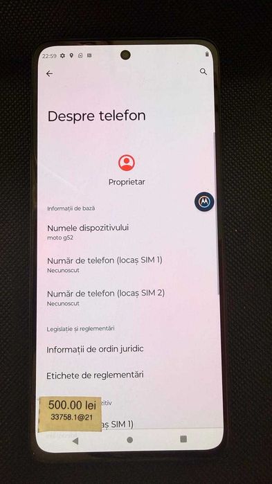 Motorola G52 (Ag.21) Garantie 2 ani