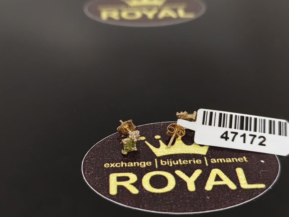 Bijuteria Royal: Cercei aur 14k/0.48 gr