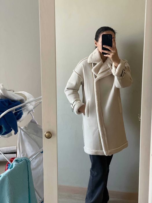 Дубленка Белая Корея