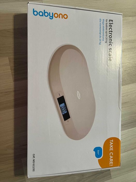 BabyOno - Cantar electronic bebelusi, Ecran LCD, Max. 20 kg, Ergonomic
