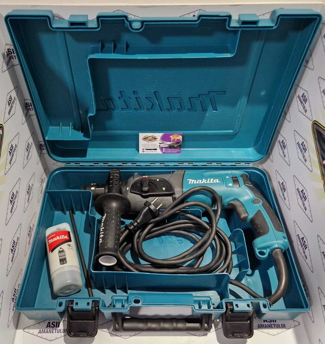 Asii Amanetului - Makita HR2470FT Ciocan rotopercutor cu fir din gama profesionala de 780W, cu prindere SDS-Plus