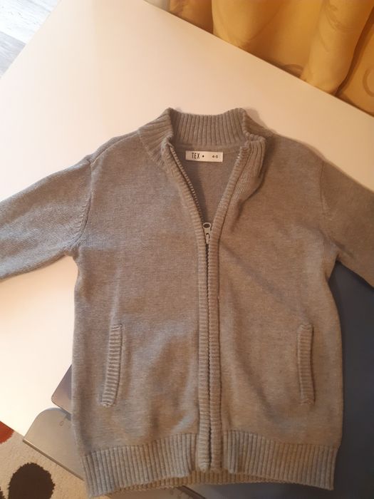 Cardigan elegant gri, 4-5 ani