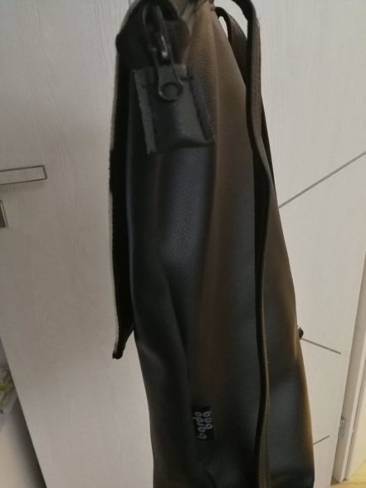 Дамска раница чанта bardobags с ръчнорисуван абстрактен принт