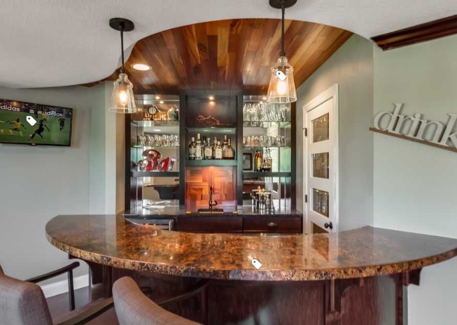 Mobilier gradina, bar, terasa, granit. plexilgas, picioare masa