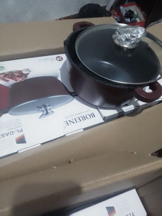 Казан с антприградным покрытием,qozon yopishmaydigan Germany technolog