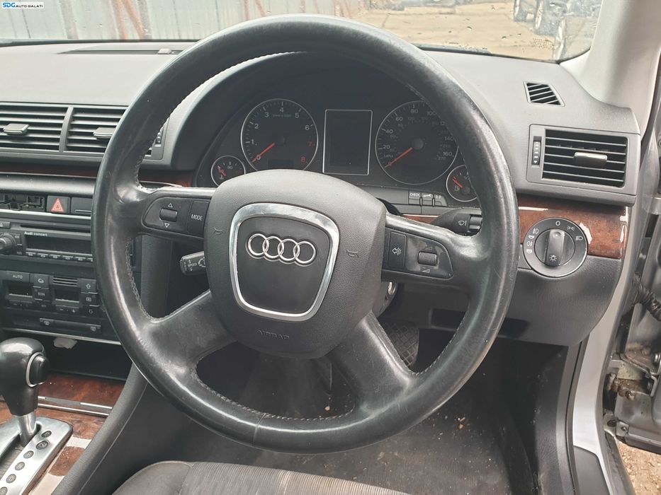 Volan Piele 4 Spite cu Comenzi FARA Airbag Audi A4 B7 2004 - 2008 [K7944]