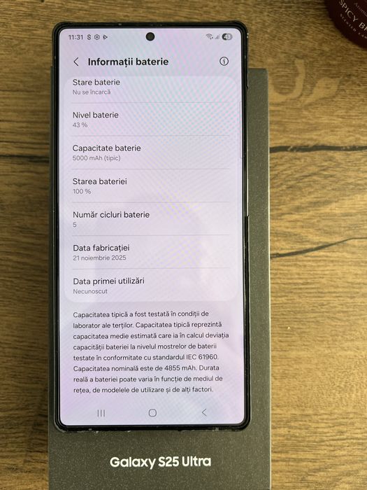 Samsung S25 Ultra 256G
