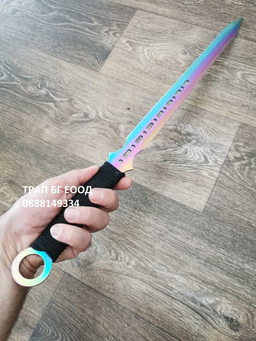 Меч катана Fade, сабя, katana преливащ цвят с кания