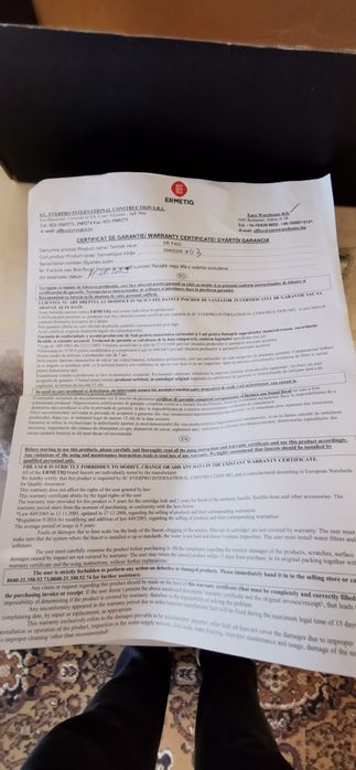 Baterie cada cu dus, pipa lunga