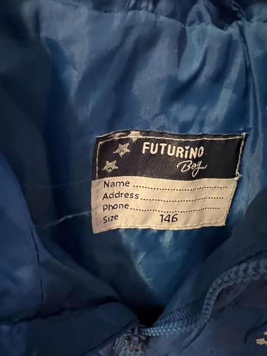 Осенняя куртка синяя на мальчика