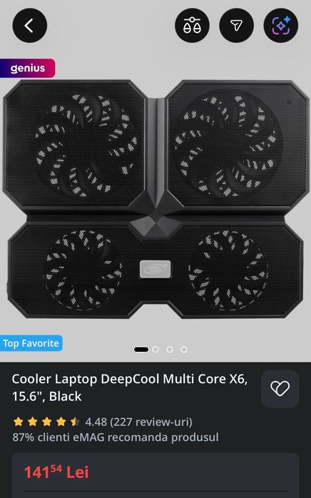 Cooler laptop / stand laptop DeepCool