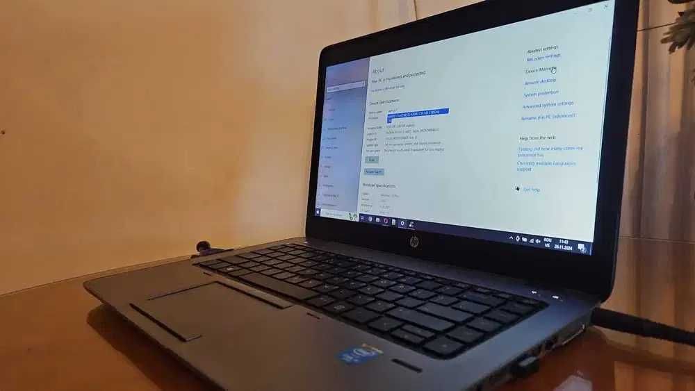 Laptop HP 840 Intel i5 4300 8Gb RAM 180GB SSD + Docking Station