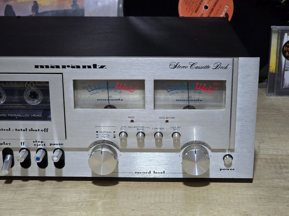 Casetofon deck MARANTZ model 5010B, vintage argintiu, hifi retro
