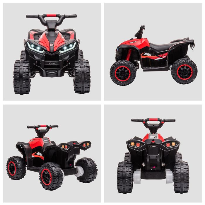 ATV copii Homcom 12v 12ah Bluetooth radio casca bonus