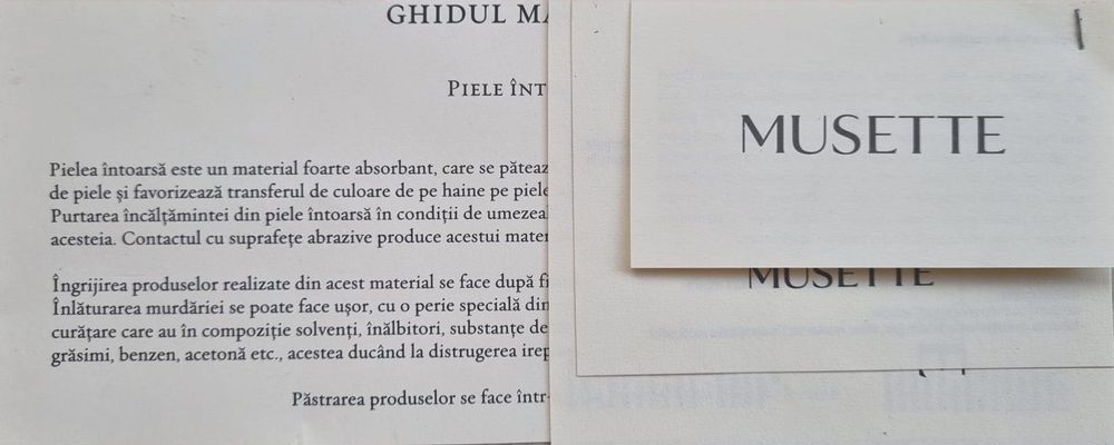 De vanzare botine Musette din piele intoarsa