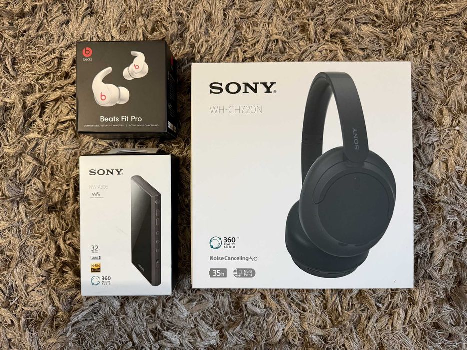 Sony NW-A306 black + Beats Fit Pro + Sony WH-CH720N - sigilate