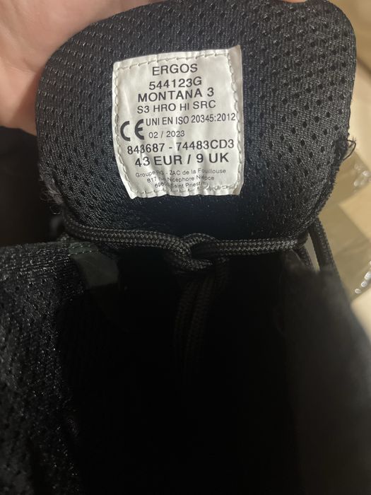Ghete Ergos , vibram , S3, nr.43