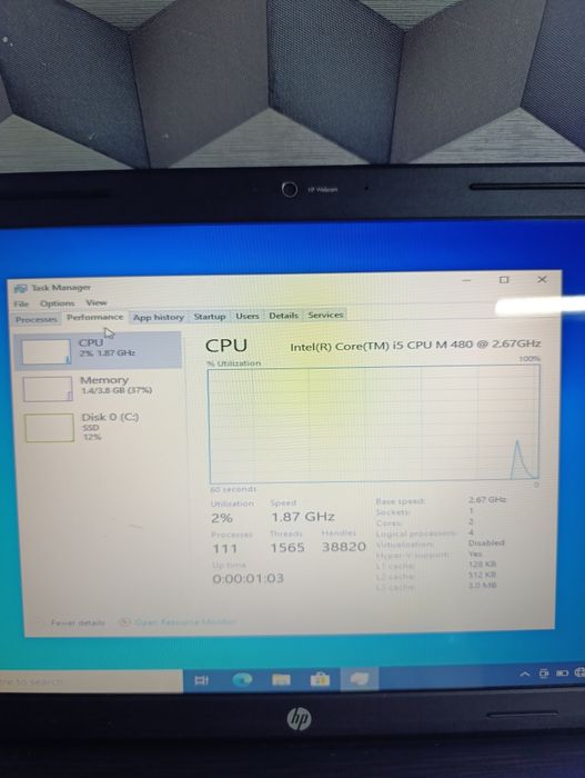 Laptop HP pavilion g6 Intel i5 complet