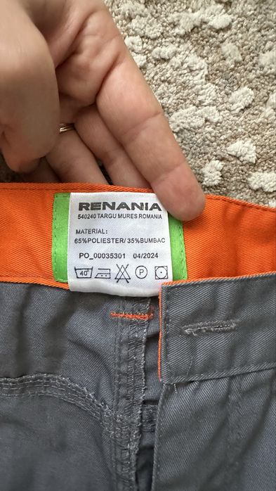 Pantaloni de lucru RENANIA - Noi cu Etichetă - Mărimea 52 - Model Heavy Duty