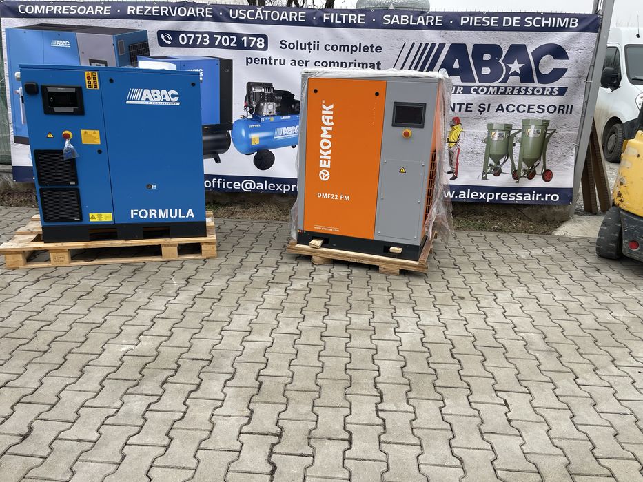 Compresor cu surub EKOMAK 30hp /22kw Inverter -Magneti permanenti