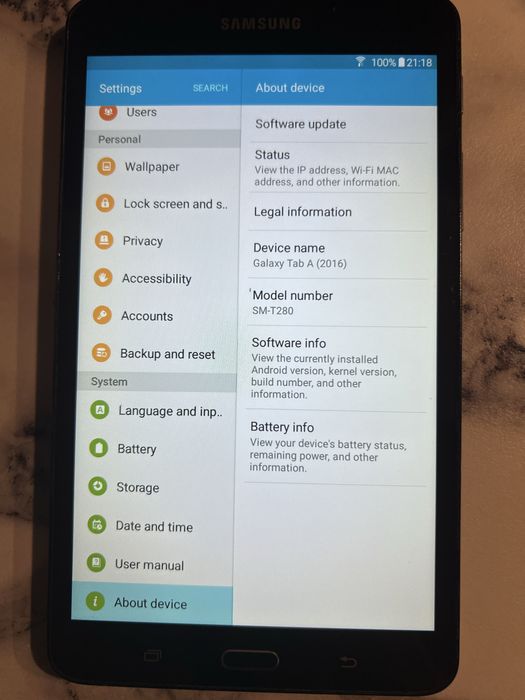 Samsung Galaxy Tab A 2016 7 inch