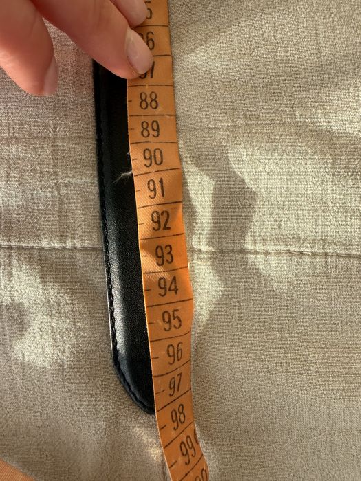 Колан от естествена кожа Karl Lagerfeld с лого 80см