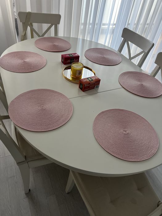 Masa dinning + 6 scaune Ikea