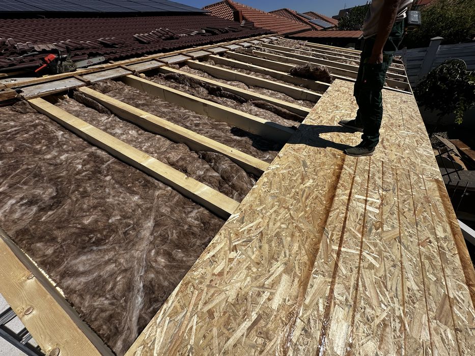 Montaj acoperisuri reparatii tigla metalica dulgherie hidroizolatii