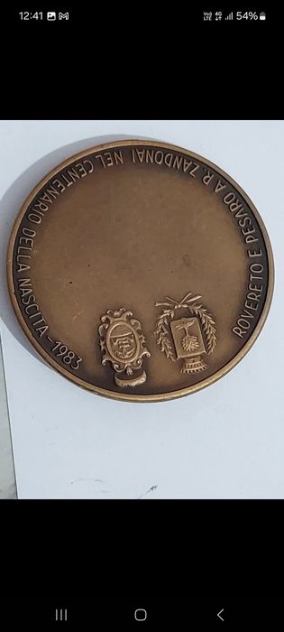 Medalie Bronz Centenar Riccardo Zandonai (1983) – Sculptor E. Cravero