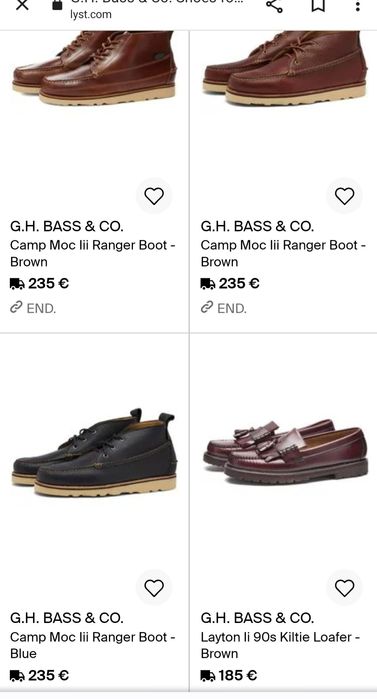 Мъжки високи обувки G.H.BASS & CO.Номер 40