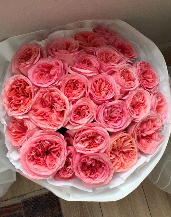 цветы 19шт новые розовые