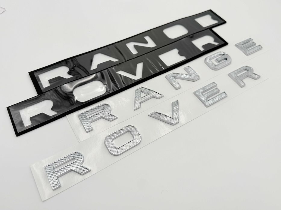 Embleme Compatibile Range Rover fata spate rosu negru crom