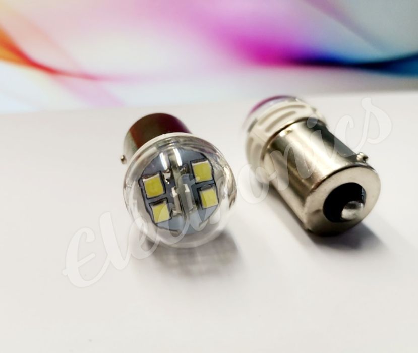 Комплект LED Диодни Габаритни Крушки, R10W с една светлина 10W 6000K гр ...