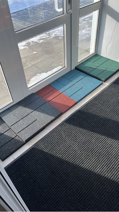 Резиновая плитка, брусчатка